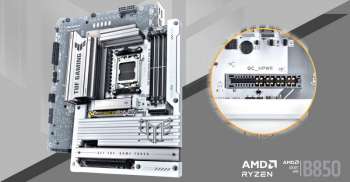 Asus представила TUF GAMING B850-BTF WIFI W — первую плату на AMD B850 с разъёмами питания на обратной стороне