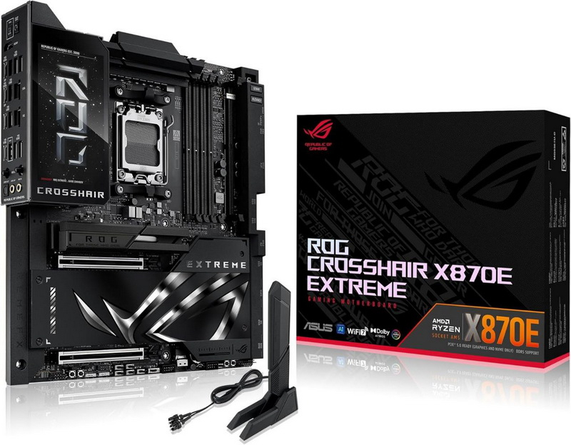 Asus выпустит флагманскую плату ROG Crosshair X870E Extreme для разгона Ryzen 9000