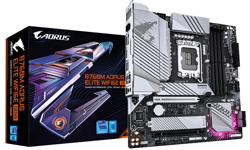 Gigabyte выпустила плату B760M Aorus Elite WIFI6E Gen5 с разъёмом PCIe 5.0 x16 и поддержкой Wi-Fi 6E