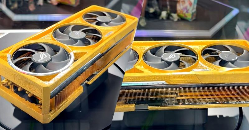 Asus показала золотую видеокарту RTX 5090 ROG Astral Real Gold Edition за $500 тыс.