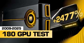 RTX 5090 в 26 раз быстрее Radeon HD 5870: большой тест 180 видеокарт, вышедших с 2009 по 2025 год