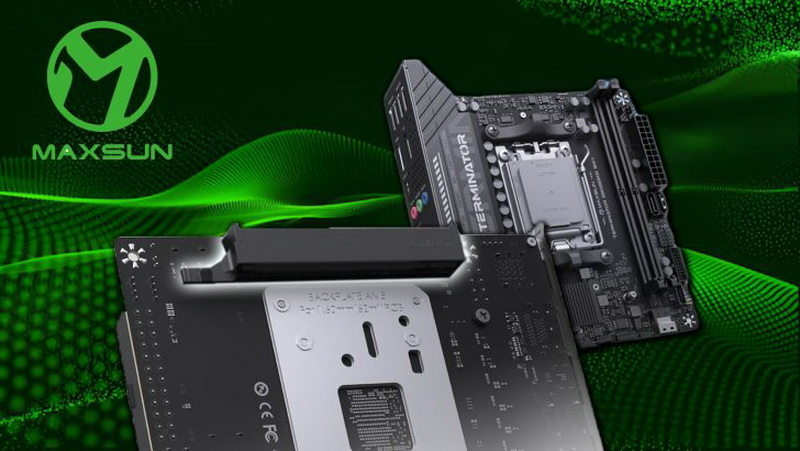 Maxsun представила компактную плату с изнаночным разъёмом для видеокарт — MS-Terminator B850 BKB WiFi
