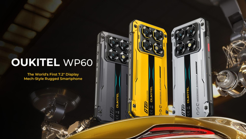 Oukitel WP60 — сверхпрочный смартфон с ёмкой батареей и ярким дизайном