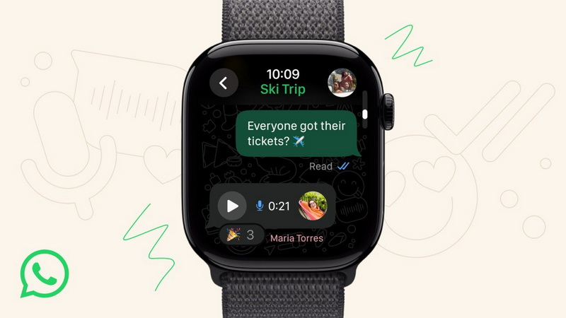 Вышло приложение WhatsApp для смарт-часов Apple Watch