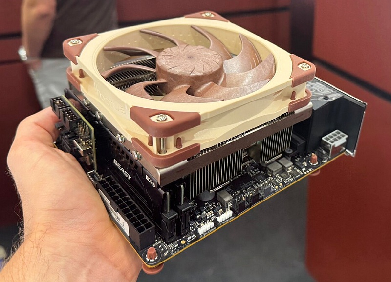Noctua показала мощный низкопрофильный кулер для AM5 с полноценным 120-мм вентилятором