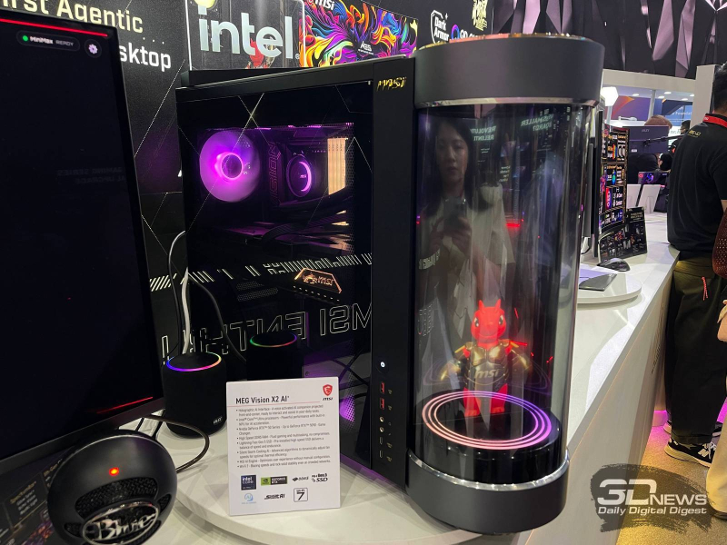 Репортаж со стенда MSI на Computex 2026: мониторы и настольные ПК для геймеров — теперь с ИИ