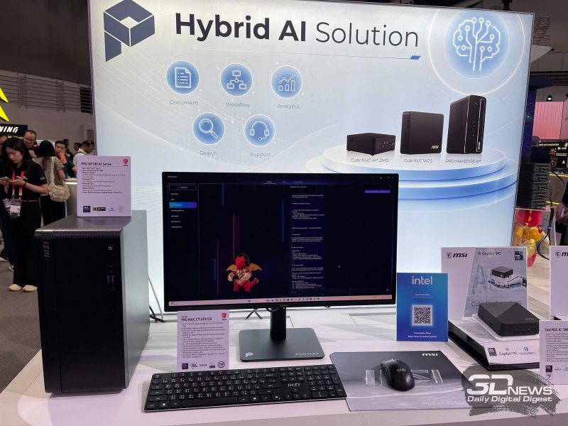 Репортаж со стенда MSI на Computex 2026: OLED-мониторы для профессионалов, экосистема PRO MAX и локальный ИИ