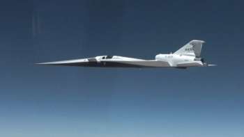 Прототип тихого лайнера NASA X-59 впервые достиг сверхзвуковой скорости