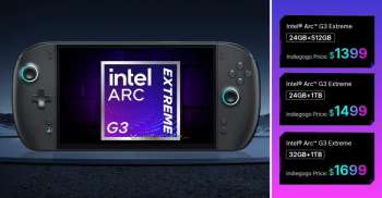 OneXPlayer оценила портативную игровую приставку OneXPlayer 3 с Intel Arc G3 Extreme от $1399