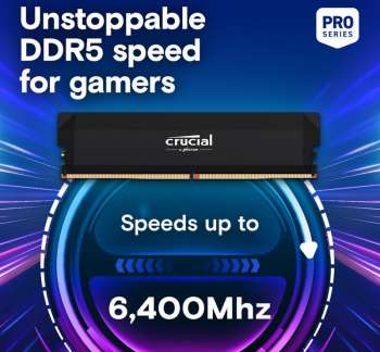Micron выпустила комплект модулей памяти Crucial Pro DDR5-6400 на 32 Гбайт