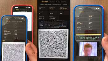 Разработана технология передачи данных через быструю смену QR-кодов — 60 FPS обеспечивают до 190 Кбайт/с