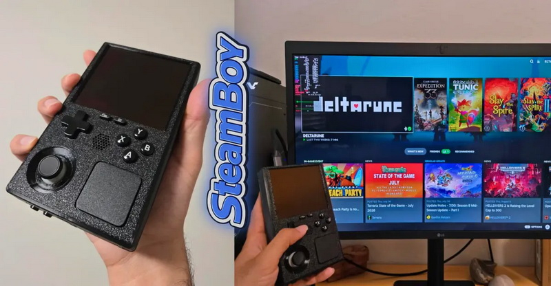 Энтузиаст создал SteamBoy — консоль Steam Deck сжали до размеров Game Boy