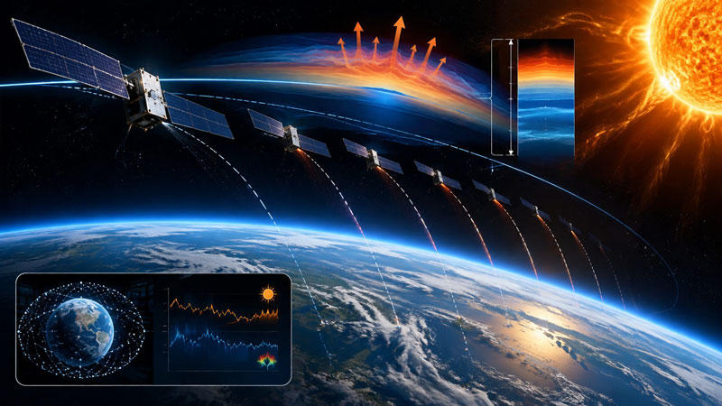 Спутникопад Starlink превратили в глобальный барометр — они помогают изучать атмосферу Земли