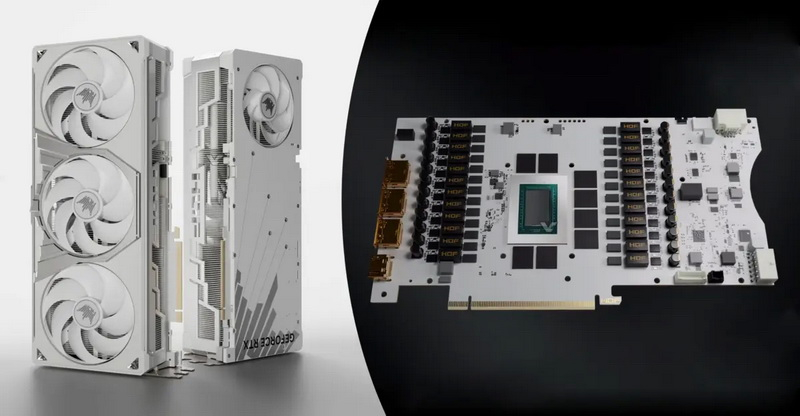 Galax выпустила первую GeForce RTX 5080 с двумя разъёмами 12V-2×6 — но подключить можно только один